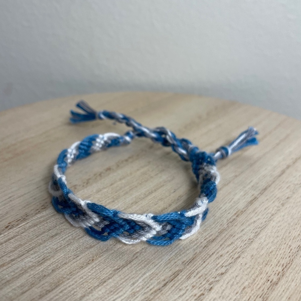 Dusty Blue Woven Bracelet
